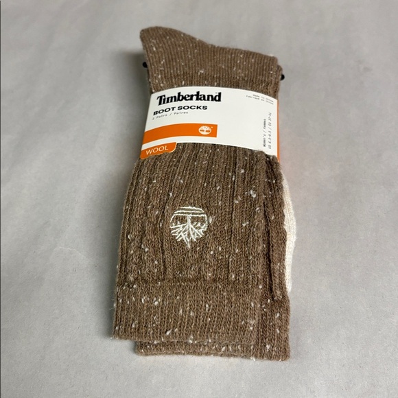 New Timberland Socks Women’s 2 Pair Wool Blend Boot Socks Casual Activewear - Picture 2 of 13